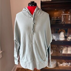 Sweaty Betty Light Sage Green Oversized Hoodie Recycled Fabric Size M